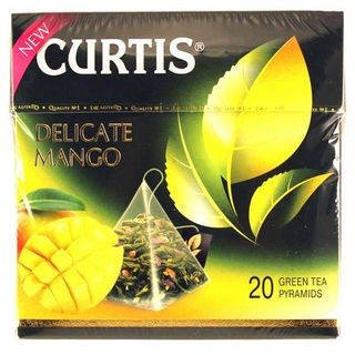 Чай зеленый Кертис Нежный Манго 20 пирамидок
